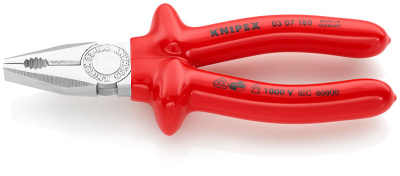 Плоскогубцы 180 мм Knipex (KN-1307180) диэлектрич. в Нефтеюганске
