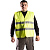 Жилет сигнальный лимон мод.R122-1-Y (тк.100% полиэфир)  в Нефтеюганске
