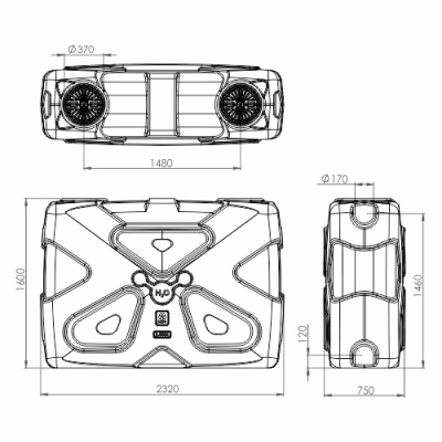 Емкость для воды 2000л,прямоугольная,плоская. Молекула в Нефтеюганске