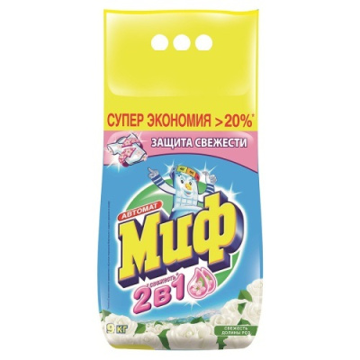 Стиральный порошок Миф автомат 9кг в Нефтеюганске