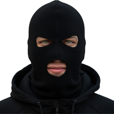 Шлем-маска флис САМУРАЙ (цв.черный)