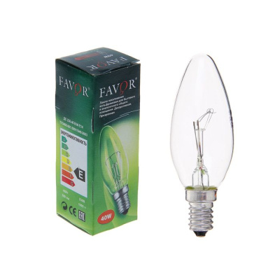 Лампа накаливания ДС 40 Вт. Е14. в Нефтеюганске