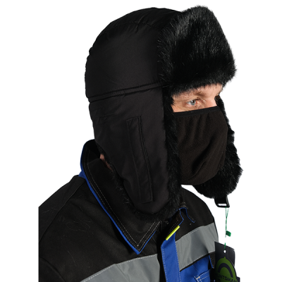 Шапка-ушанка ЕВРО норка (цв.черный)