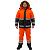 Костюм ДОРОЖНИК 2/3кл.защиты (цв.оранжевый+черный)/IV и особый климат пояс в Нефтеюганске