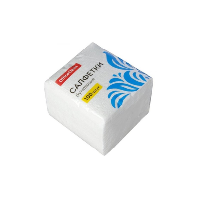 Салфетки бумажные 100л./24*24/ белые  в Нефтеюганске