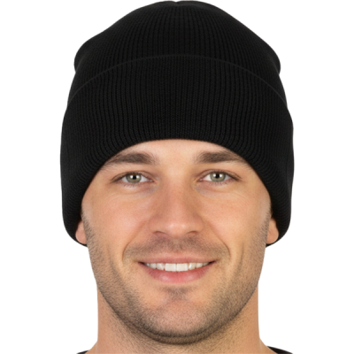 Шапка п/ш с флисовой подкладкой (цв.черный)