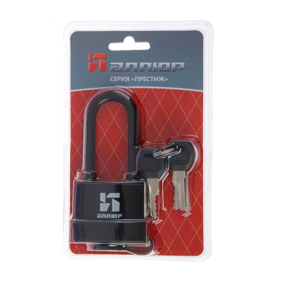 Замок навесной всепогодный ВС1Ч-375ПД АЛЛЮР удлиненная дужка (7831) в Нефтеюганске