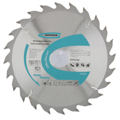Диск пильный 160*20*24 по дереву Gross (73307) в Нефтеюганске