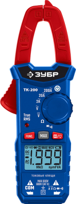 Клещи электроизмерительные ЗУБР ТК200 (59828) цифровые в Нефтеюганске
