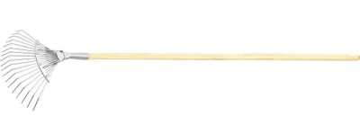 Грабли веерные 18 зубцев проволочные с дер. ручкой СИБРТЕХ (61781) в Нефтеюганске