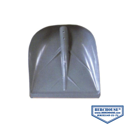 Лопата снеговая пластмассовая 380х400мм BERCHOUSE №3 с планкой в Нефтеюганске