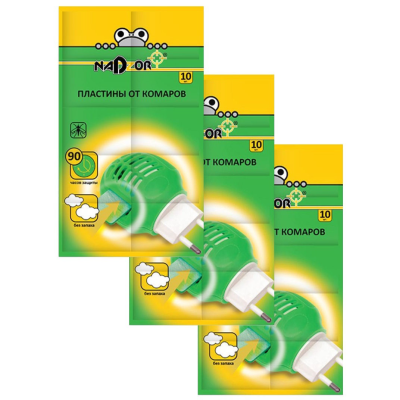 Пластины антикомарные NADZOR (10шт)  в Нефтеюганске