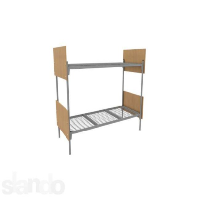 Кровать 1900х700 металлическая 2-х ярусная спинка ДСП К63,2 в Нефтеюганске