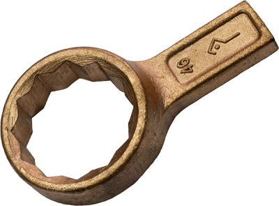 Ключ накидной односторонний КГНО 46 омедненный КЗСМИ в Нефтеюганске